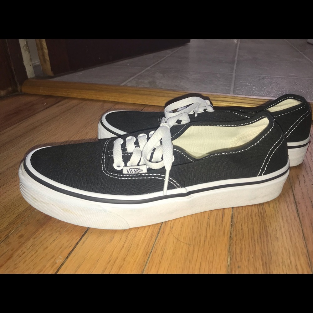 Black and White Authentic Vans